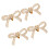 2Paren Luxe Schoenclips, Gouden Strik Schoenaccessoires 1