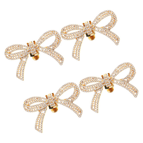 2Paren Luxe Schoenclips, Gouden Strik Schoenaccessoires