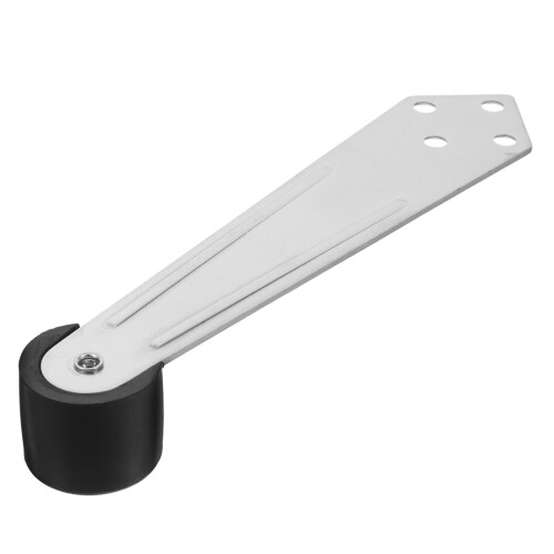 1Set Wandmontage Deurstopper Van Rvs Met Rubberen Buffer En Anti-Slip