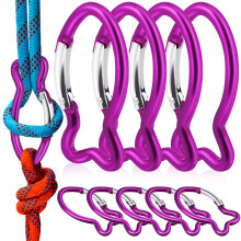 10St Vissenvormige Keychain Clips Aluminium Outdoor Accessoires
