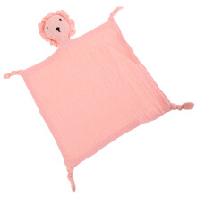 1Baby Zachte Roze Babydeken Met Cartoon Handpop En Comfortfunctie