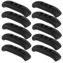 10St Duurzame Zwarte Pan Handvat Covers Voor