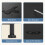 Fabric Dresser with 7 Drawers Black 4