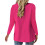 Women's Solid Single-Button Blazer Jacket, Hot Pink 3
