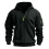 Men's Hoodie Solid Color with Pocket Zipper Drawstring Size 5