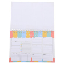 Werkplanner En Day Planner Met Metalen Binding En Multikleur