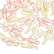 40St Compacte Paperclips Van Metaal Voor Documenten En Notities