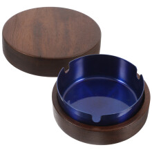 1Elegante Blauwe Asbak, Binnengebruik, Afstotend Voor Sigarettenpeuken