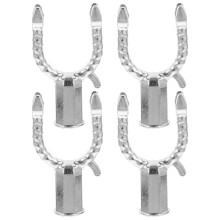 4St Aluminium Vorkkoppen Voor Kledingstokken En Waslijnaccessoires