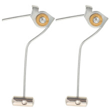 2St Zilveren Metalen Klokkenhamer Voor Wekker En DIY Klokkenonderdelen