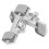 2St Draagbare Dumbbell Broche Cartoon Enamel Speldjes 1