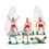 1Set Herbruikbare Voetbal Taartdecoratie Mini Speelers Set 1