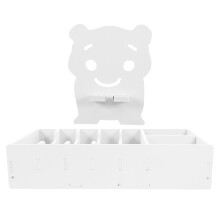 1X Veelzijdige Lade Organizer Van PVC in Strakke Witte Kleur