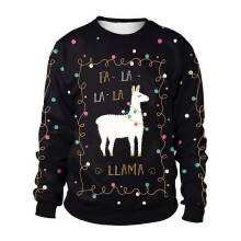 (XXL, SB102-014) Womens Men Christmas Tops Cute Printed Tshirts Long Sleeve Pullover Casual Crewneck Sweatshirt Loose Comfy Tops