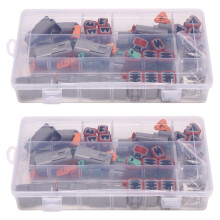 500Pcs Deutsch DT Series Waterproof Wire Connector Kit DT06-2/3/4/6S DT04-2/3/4/6P Automotive Sealed Plug with Pins Box