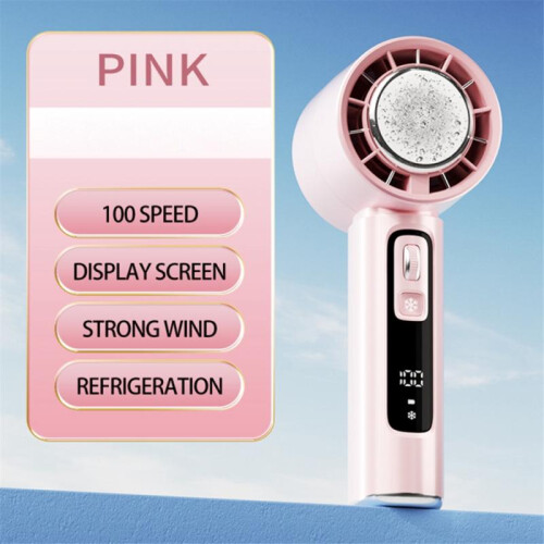 Halbleiterkühlung Hochgeschwindigkeits-Handventilator Pink 1