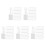 600 Pieces Rectangle Acrylic Key Chain Blank Transparent Acrylic KeyChain Blank 1