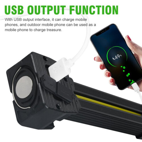 Portable Folding Work Light Multi-Function Flash Light Emergency Outdoor Camping Light Lighting USB Charging