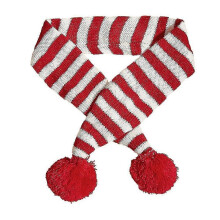 (A) Dog Christmas Scarf - Dog Knit Scarf - Warm Pet Winter Scarf