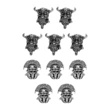 10St Grote Hole Skull Kralen Voor Baard- En Haarversiering DIY
