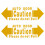 2St Auto Veiligheid Sticker Voor Open Waarschuwing 1