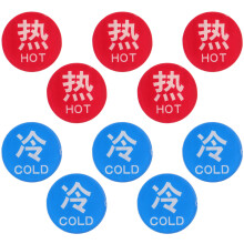 5Paren Hot Cold Water Stickers Acryl Voor Badkamer En Hotel