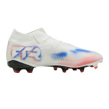 (5.5 UK, White/Black/Red) Puma Womens/Ladies Future 8 Match Synthetic Artificial Ground Football Boots