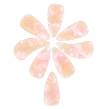 8St Ergonomische Guzheng Finger Picks Roze Nagelbeschermers Set