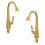 2St Gouden Mini Plastic Keuken Badkamer Decoratie 1