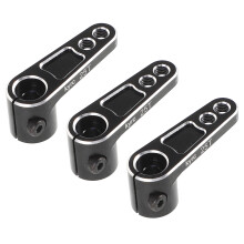 3St Rc Vliegtuig Servo Arm Reparatie Kit Zwarte Aluminium