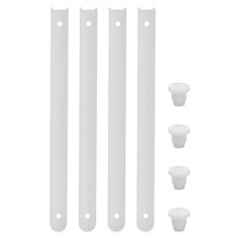 4Sets Keukenkast Lade Rails Wit Met Sterk Ps Materiaal