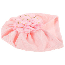 1Babymutsje Polyester Met Bloemdecoratie Pasgeboren