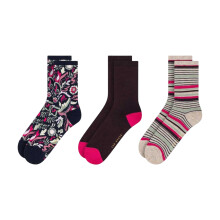 Ted Baker Womens/Ladies Assorted Designs Crew Socks (Pack of 3)