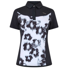 (12 UK, Black/White) Head Womens/Ladies Floral Performance Polo Shirt