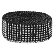 1Rol Elegant Glinsterend Rhinestone Lint Kledingaccessoire