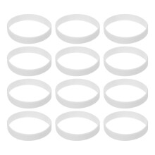 50St Silicone Armband Wit Multifunctioneel Voor Outdoor En Party