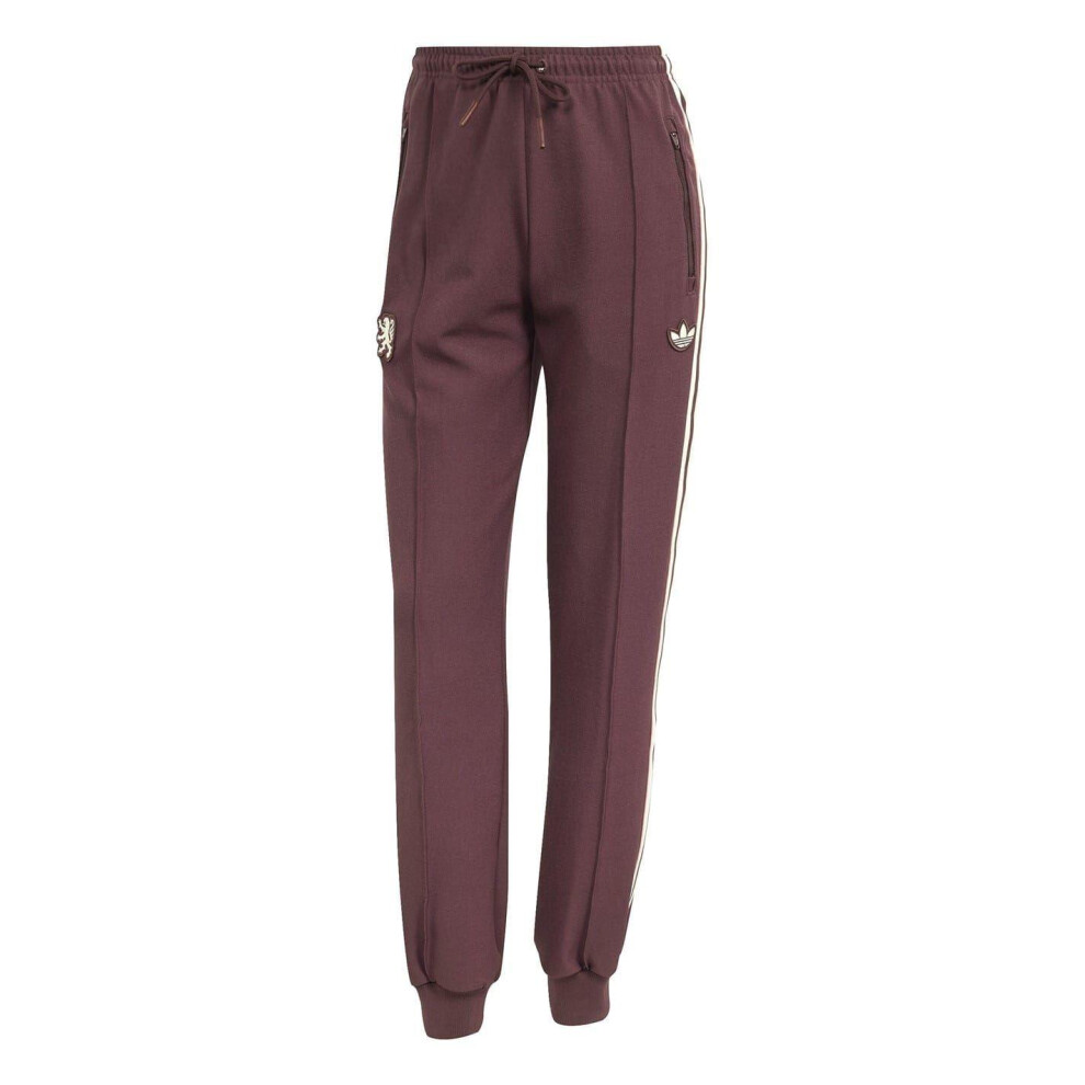 Adidas (12 Uk, Ruby Red) Womens/Ladies Terrace 2024/2025 Olympique Lyonnais Tracksuit Bottoms