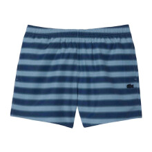 (M, Blue) Lacoste Mens Striped Swimming Trunks
