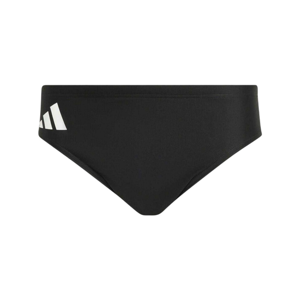 Adidas (L, Black/White) Mens Logo Swimming Trunks