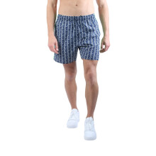 (L, Multicoloured) Lacoste Mens Monogram Mid Length Swimming Trunks