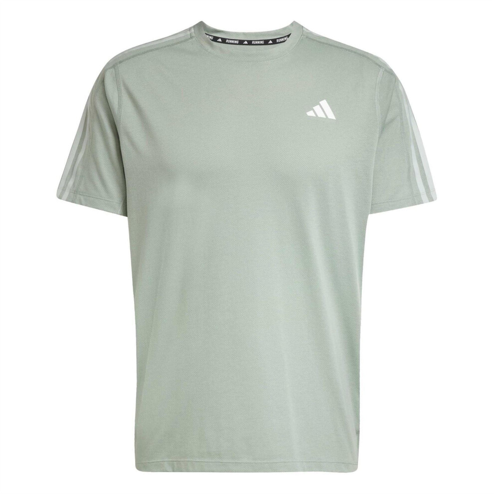 Adidas (Xxl, Silver Green) Mens Own The Run T-Shirt
