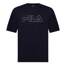 (L, Navy) Fila Mens Harrison Logo Cotton T-Shirt