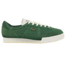 (8 UK, Green/White) Lacoste Mens Aura Retro Leather Trainers