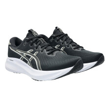 (6.5 UK, Black/White) Asics Mens Cushioned Trainers