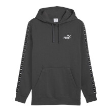 (S, Grey) Puma Mens Fleece Branded Tape Hoodie