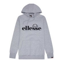 (S, Grey Marl) Ellesse Mens Logo Hoodie