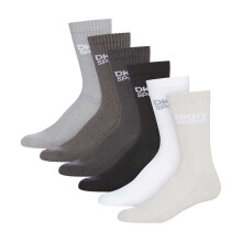 DKNY Mens Radde Logo Sports Socks (Pack of 6)