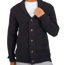 (L, Midnight Navy) Brave Soul Mens Button Cardigan