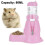 (Pink) Hamster Water Bottle,pet Automatic Drinking Bottle With Food Container 1