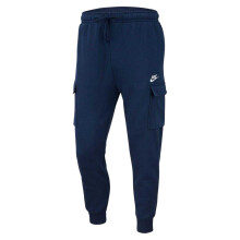 (XS R, Navy/White) Nike Mens Sportswear Club Cargo Jogging Bottoms